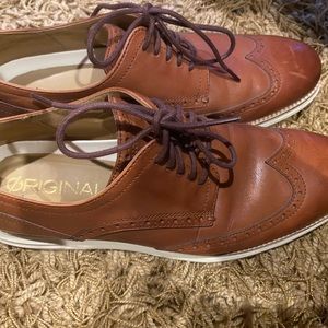 Colehaan original grand cognac wingtip oxfords. NWOT